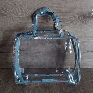 Vera Bradley Clear Cosmetic Bag - Cat's Meow Print